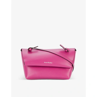 Shop Acne Studios Alexandria Leather Cross-body Bag In Fuschia Pink