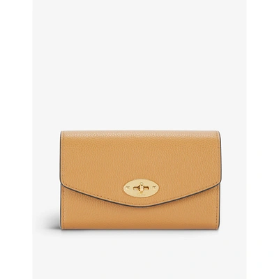 Shop Mulberry Darley Medium Leather Wallet In Sable
