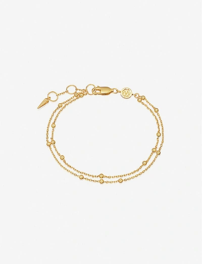 Shop Missoma Double 18ct Yellow Gold-plated Vermeil Sterling Silver Bracelet