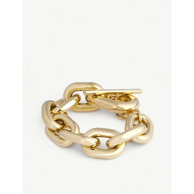 Shop Paco Rabanne Xl Link Gold-tone Chunky-chain Bracelet