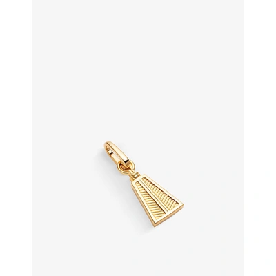 Shop Missoma Ridged Triangle 18ct Yellow Gold-plated Clip-on Pendant