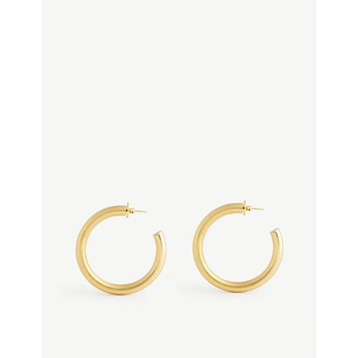 Shop Anissa Kermiche Womens Gold Hoops Don't Lie 18ct Gold-plated Hoop Earrings