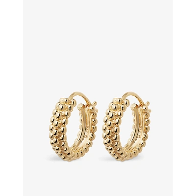 Missoma Baya Mini 18ct Yellow Gold-plated Vermeil Sterling Silver Hoop Earrings In Gold