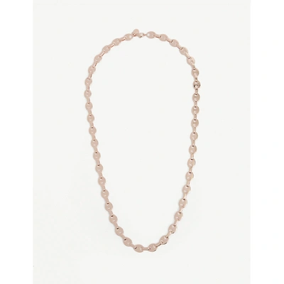 Shop Rabanne Eight Nano Rose Gold-tone Link Necklace In Pink Gold