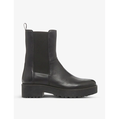 Bertie Praised Leather Chelsea Boots In Black leather ModeSens