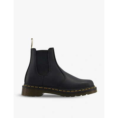 Shop Dr. Martens' Dr. Martens Womens Black 2976 Vegan Leather Chelsea Boots