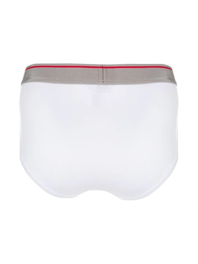 Shop Dsquared2 Logo Band Briefs In White