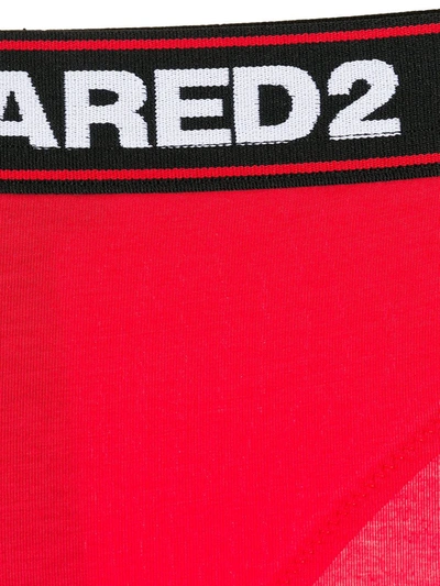 Dsquared2 Logo Briefs In Red