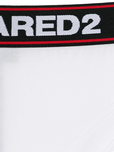 Dsquared2 Logo Thong In White