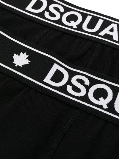 Shop Dsquared2 Logo Boxers In Black
