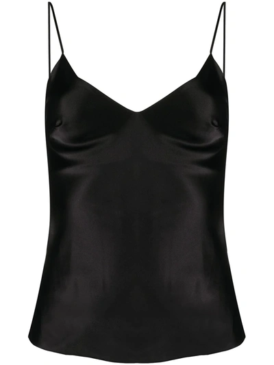 Shop Gilda & Pearl Sophia Silk Cami Top In Black