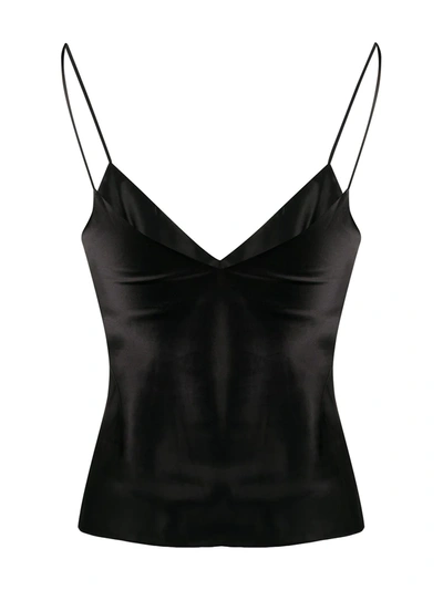 Gilda & Pearl Sophia Silk Cami Top In Black