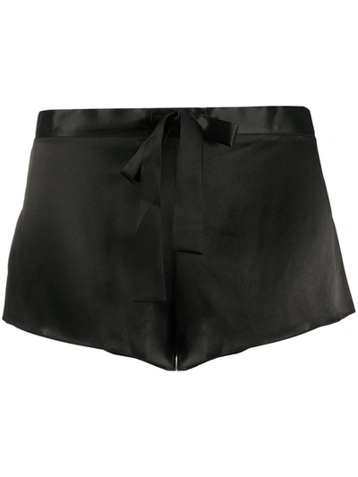 Shop Gilda & Pearl Sophia Silk Shorts In Black