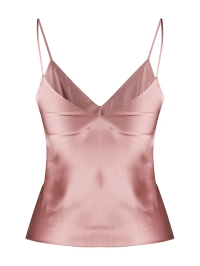 Shop Gilda & Pearl Sophia Silk Camisole In Pink