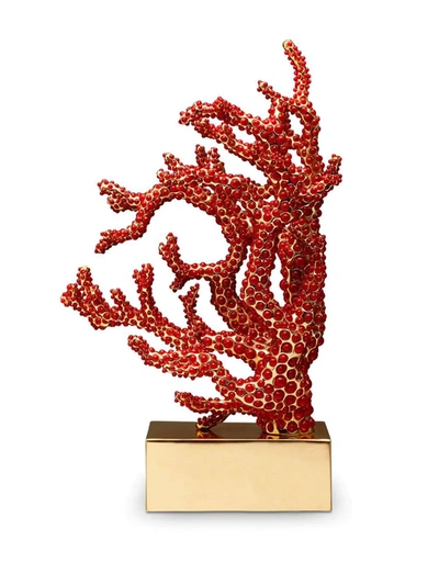 L'objet Coral Bookend In Red