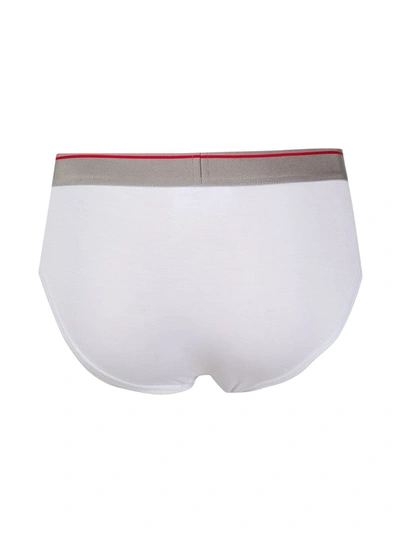Dsquared2 Logo Waist Briefs Two-pack In White