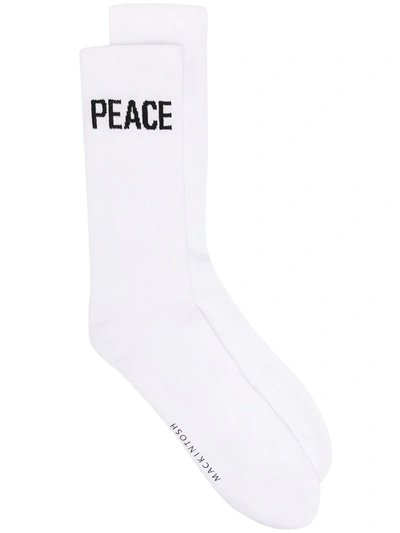 Shop Mackintosh Peace X Love 2-pack Socks In White