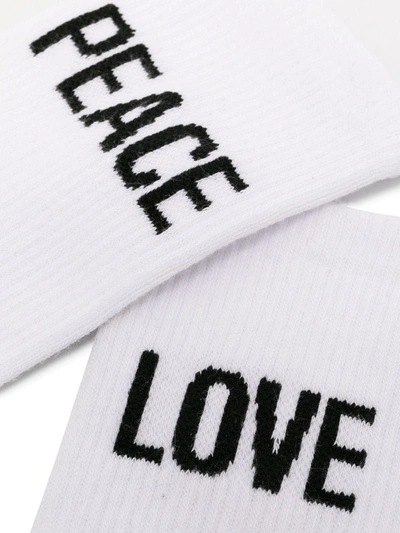 Shop Mackintosh Peace X Love 2-pack Socks In White