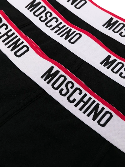 Moschino Logo Waistband Boxers Set In Black