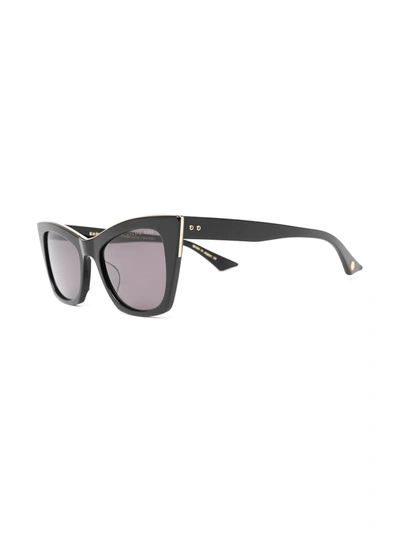 Shop Dita Eyewear Cat-eye Tinted Sunglasses In Black