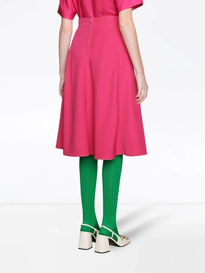 Shop Gucci A-line Skirt In Pink