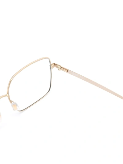 Shop Hugo Boss Oversize-frame Glasses In Gold