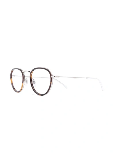 Levi's Round-frame Tortoiseshell-wire-frame Glasses In Brown