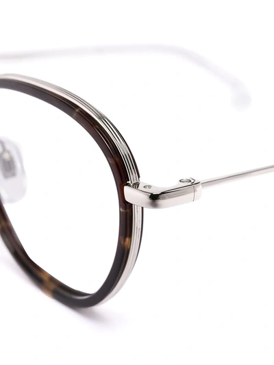 Levi's Round-frame Tortoiseshell-wire-frame Glasses In Brown