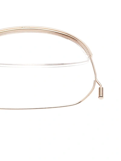 Dita Eyewear Gold-rimmed Tortoiseshell Frames In Brown