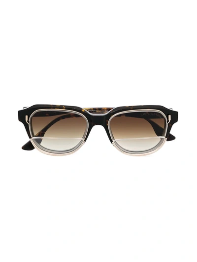 Dita Eyewear Gold-rimmed Tortoiseshell Frames In Brown