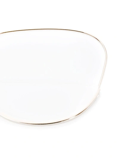Dita Eyewear Gold-rimmed Tortoiseshell Frames In Black