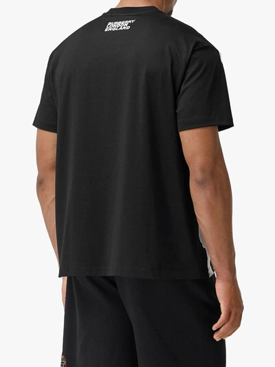 Shop Burberry Love Print Oversized T-shirt In Black