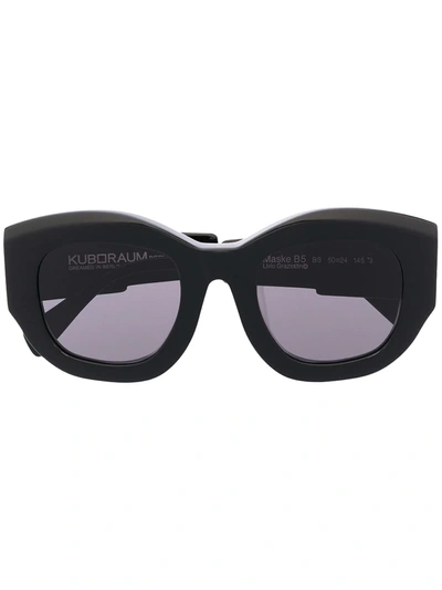 Shop Kuboraum B5 Chunky Sunglasses In Black
