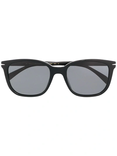 Shop Eyewear By David Beckham Dark-tinted Square-frame Sunglasses In Black