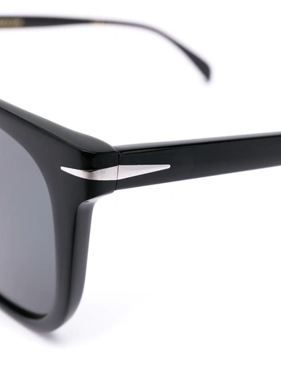 Shop Eyewear By David Beckham Dark-tinted Square-frame Sunglasses In Black