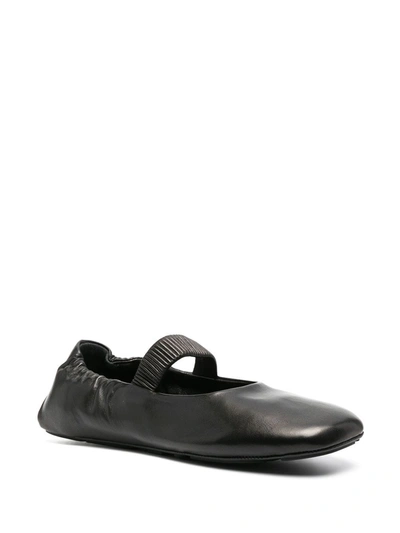 Shop Prada Mary Jane Ballerina Shoes In Black