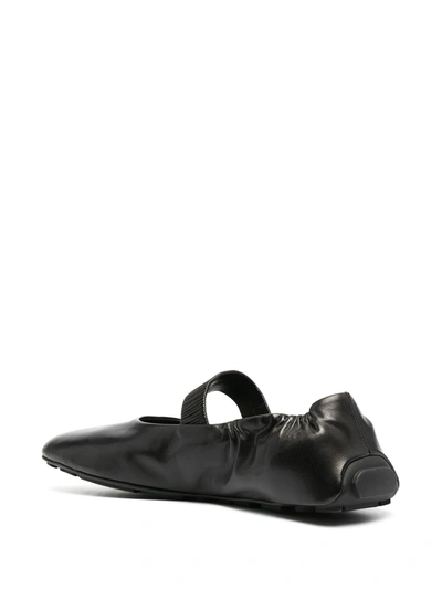 Shop Prada Mary Jane Ballerina Shoes In Black