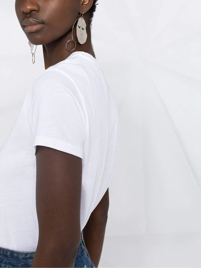 Shop Karl Lagerfeld Print T-shirt In White