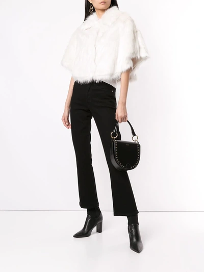 Unreal Fur Desire Faux-fur Cropped Jacket In White
