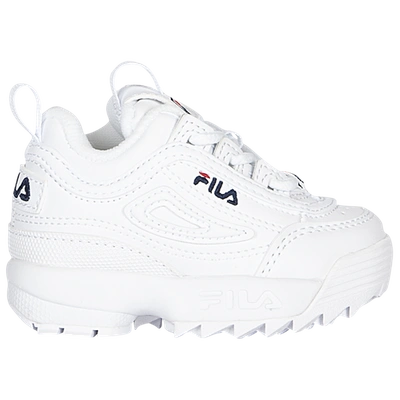 Shop Fila Boys  Disrupter In White/navy/red