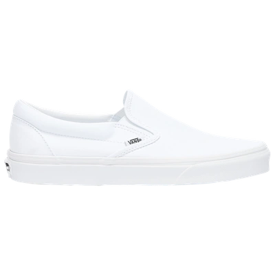 Shop Vans Mens  Classic Slip On In True White