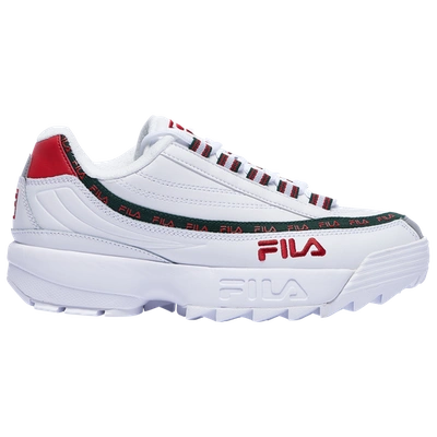 Shop Fila Mens  Dragster 97 X Disruptor Ii In White/sycamore/red