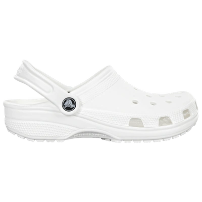 Shop Crocs Mens  Classic Clogs In White/white