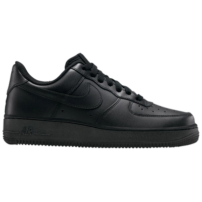Shop Nike Womens  Air Force 1 07 Le Low In Black/black