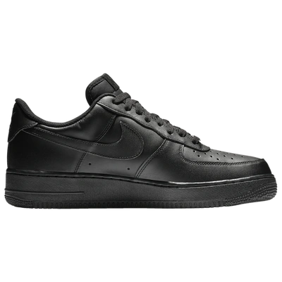 Shop Nike Mens  Air Force 1 Low In Black/black/black