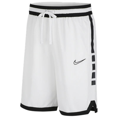 Shop Nike Mens " Elite Stripe 10" Shorts In White/black