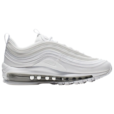 Shop Nike Boys  Air Max 97 In White/white/met Silver
