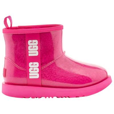 Shop Ugg Girls  Classic Mini Clear In Pink/pink