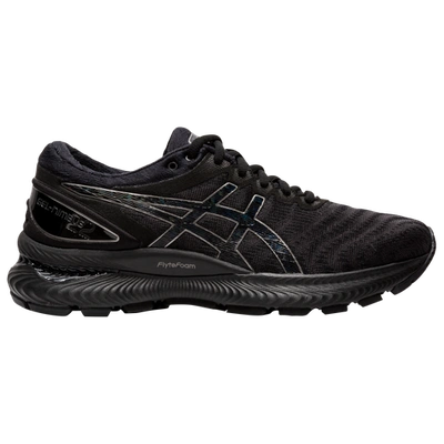 Shop Asics Womens ® Gel-nimbus 22 In Black/black