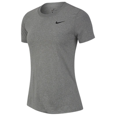 Shop Nike Womens  Legend T-shirt In Dark Grey Heather/gray